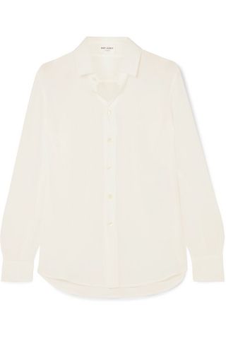 Saint Laurent + Silk Crepe de Chine Shirt