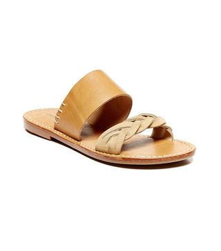 Soludos + Leather Braided Slide Sandals