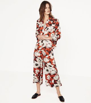 Zara + Printed Culottes