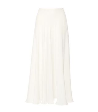 Elie Saab + Silk-Blend Maxi Skirt