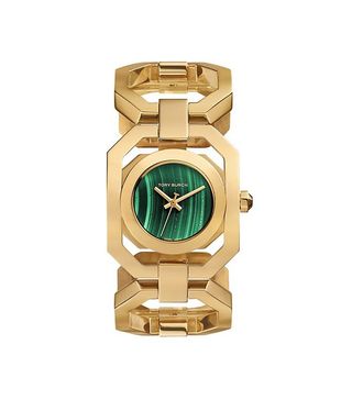 Tory Burch + Gigi Limited Edition Gold Tone/Malachite Watch