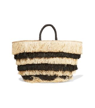 Kayu + Pinata Fringed Woven Seagrass Tote