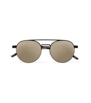 Le Specs + Spartan Aviator-Style Metal Sunglasses