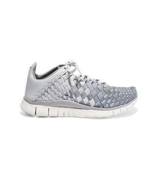 Nike + Free Inneva Leather-Trimmed Woven Sneakers