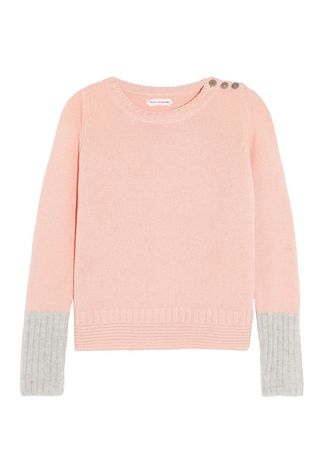 Chinti and Parker + Two-Tone Cashmere Sweater