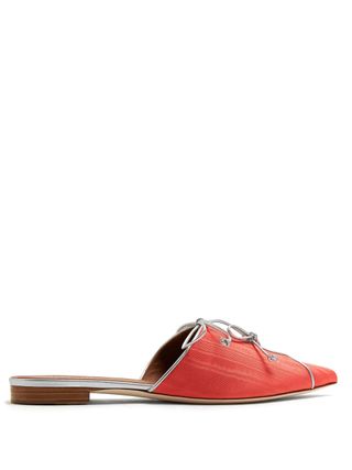 Malone Souliers + Vilvin Bow-Detail Backless Loafers