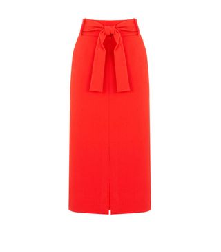 Warehouse + Belted Skirt