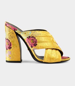 Gucci + Flower Fil Coupé Crossover Sandal