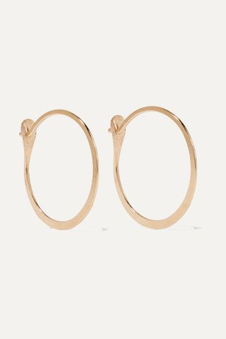 Melissa Joy Manning + 14-Karat Gold Hoop Earrings