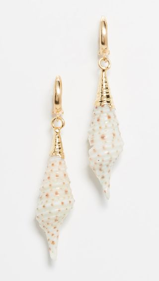 Maison Irem + Big Conch Shell Earrings