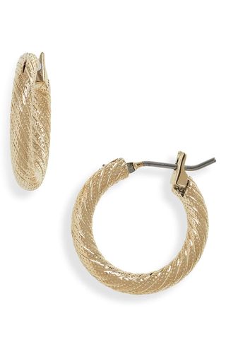 LAURA LOMBARDI + Etched Hoop Earrings