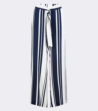 M&S Collection + Striped Palazzo Trousers