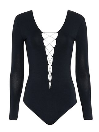 T by Alexander Wang + Lace-Up Bodysuit