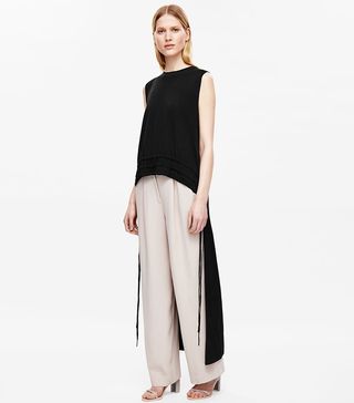 COS + Ruched Top With Longer Back