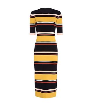 Exclusive for Intermix + Wyatt Striped Mid-Length Ribbed Knit Dress