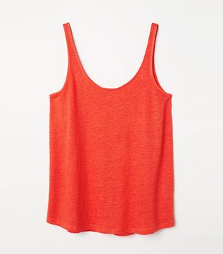 H&M + Linen Jersey Tank Top