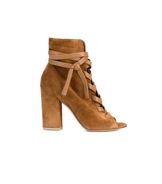 Gianvito Rossi + Brooklyn Suede Ankle Boots