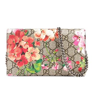 Gucci + GG Blooms Supreme Chain Wallet