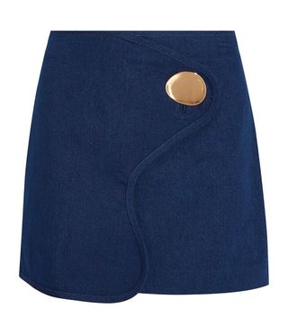 Opening Ceremony + Button Detail Mini Skirt