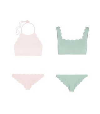 Marysia + Mott and Antibes Scalloped Halterneck Bikini