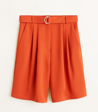 Mango + Belted Bermuda Shorts