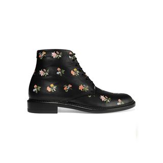 Saint Laurent + Lolita Floral Boots