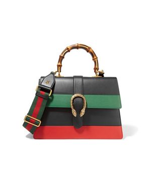 Gucci + Dionysus Leather Top Handle Bag