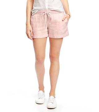 Old Navy + Mid-Rise Cuffed Linen-Blend Shorts