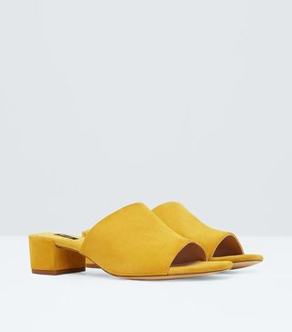 Mango + Destructured Leather Sandals
