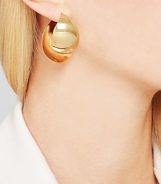 Charlotte Chesnais + Petal Gold Plated Earrings