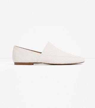 Zara + Flat Leather Shoes