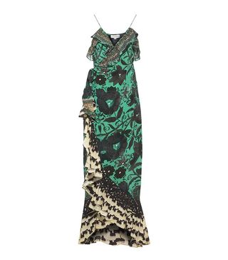 Camilla + Green Silk Sacromonte Ruffle Dress