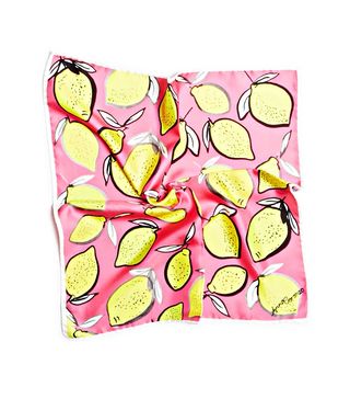 Anna Coroneo + Pink Lemons 100% Silk Mini Twill Scarf