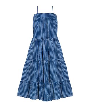 Mes Demoiselles + Blue Striped Cotton Eva Dress