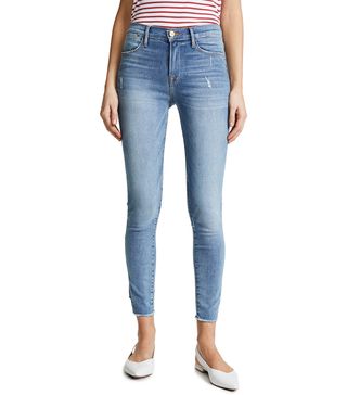 Frame + Le High Skinny Gusset Step Jeans