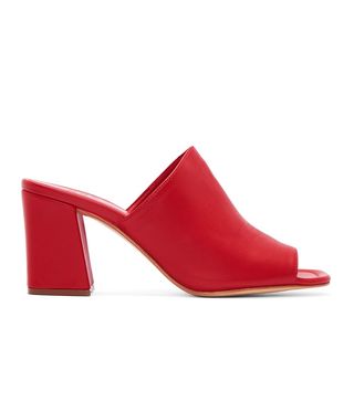 Maryam Nassir Zadeh + Red Leather Penelope Mules