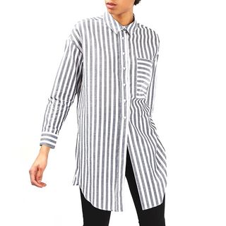 Topshop + Stripe Tunic Shirt by Boutique