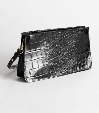 & Other Stories + Leather Croc Baguette