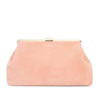 Mansur Gavriel + Volume Clutch in Coral