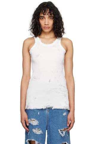 Doublet + Off-White Destroyed Tank Top