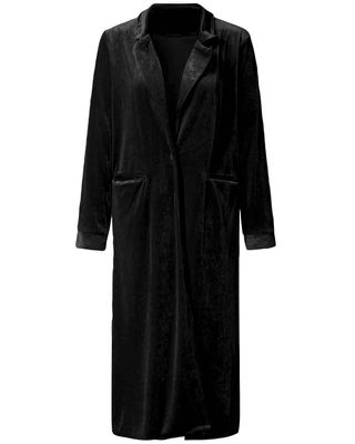 HTHLVMD + Long Velvet Blazer Coat