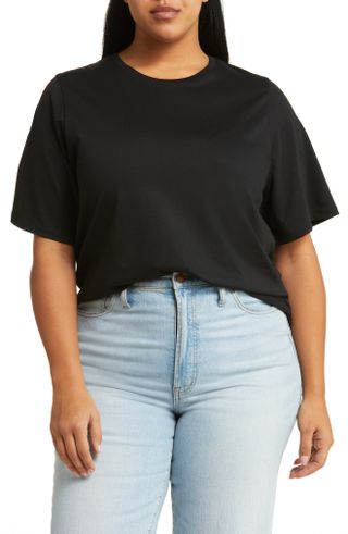 Nordstrom + Relaxed Fit Pima Cotton Crewneck T-Shirt