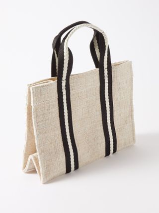 Rue De Verneuil + Medium Tweed-Canvas Tote Bag