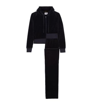 Vetements + + Juicy Couture Embroidered Cotton-Blend Velvet Tracksuit