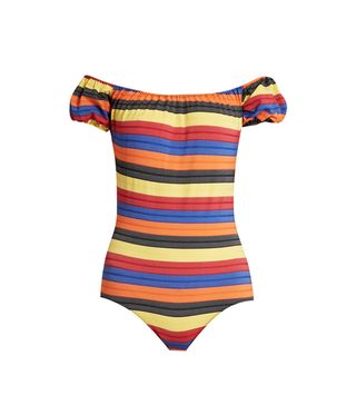 Lisa Marie Fernandez + Leandra Striped Swimsuit