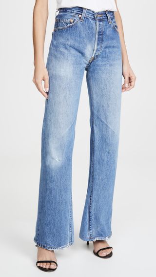Re/Done + '70s Ultra High Rise Bell Bottoms
