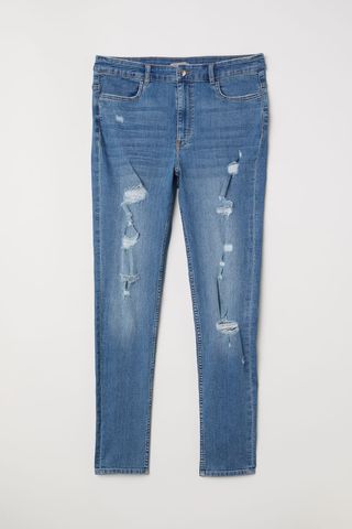 H&M + Skinny High Waist Jeans
