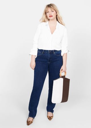 Mango + Straight-Fit Theresa Jeans