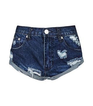 Glamorous + Ripped Denim Shorts