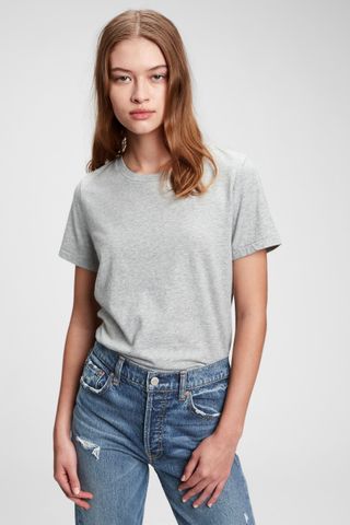 Gap + Organic Cotton Vintage Short Sleeve Crew Neck T-Shirt